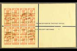 1948 (8 Apr) 4½a Registered Stationery Envelope With "PAKISTAN" Nasik Overprint (26¼ X 3mm), On Reverse A Spectacular Fr - Pakistan