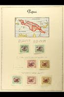 1929-39 Fine Mint Air Post Stamps On A Printed Album Page, Includes A Range Of 1929-20 Overprinted Issues, 1938 50th Ann - Papoea-Nieuw-Guinea