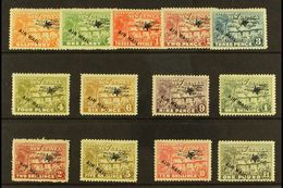 1931 Air Mail Overprint Set On "Huts" Issue Complete, SG 137/49, 1s Hinge Thin Otherwise Very Fine And Fresh Mint. (13 S - Papua Nuova Guinea