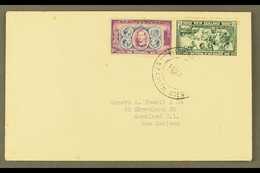 1940 ½d And 1½d Centennial Of New Zealand, On Cover To Auckland Tied By "PITCAIRN ISLAND" Double Ring Cds Cancel Of 14 O - Pitcairn Islands