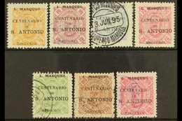 LOURENCO MARQUES 1895 St Anthony Overprints On Carlos Complete Set, Afinsa 24/30, SG 28-35a, Fine Used, Scarce. (7 Stamp - Altri & Non Classificati