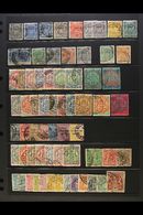 1892 - 1909 USED SELECTION Attractive Range With Many High Values Including 1892 Arms Set To 10s Green Complete, 1892 Bi - Andere & Zonder Classificatie