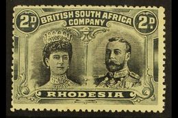 1910 2d Black And Slate Grey, Double Head, SG 130, Fine Mint. For More Images, Please Visit Http://www.sandafayre.com/it - Other & Unclassified