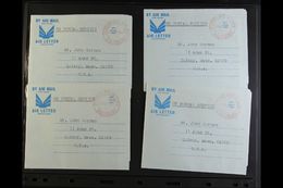 AEROGRAMMES 1967 Formula Air Letter Sheets Complete Set Of 8 Different Views With Red "POSTAGE PAID IN CASH / Salisbury" - Andere & Zonder Classificatie