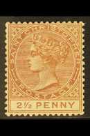 1882-90 2½d Deep Red Brown, SG 15, Fresh Mint. For More Images, Please Visit Http://www.sandafayre.com/itemdetails.aspx? - St.Cristopher-Nevis & Anguilla (...-1980)