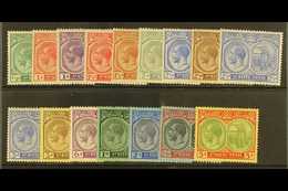 1921-29 Complete Script Set, SG 37/47c, Fine Mint. (16) For More Images, Please Visit Http://www.sandafayre.com/itemdeta - St.Kitts Und Nevis ( 1983-...)