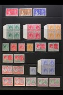 1937-57 FINE MINT ASSEMBLY Includes Complete Basic Set, SG 68a/77f, Plus Several Blocks And Many Additional Values To 2s - St.Kitts And Nevis ( 1983-...)