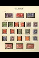 1937-52 KGVI MINT COLLECTION Presented In Mounts On Pages, Highly Complete For This Reign With Only 3 Stamps Missing (19 - St.Lucia (...-1978)