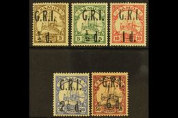 1914 "G.R.I." Surcharges Set To 2½d On 20pf (SG 101/04), Plus 6d On 50pf (SG 108), Fine Fresh Mint. (5 Stamps) For More  - Samoa