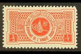 1934 ½g Scarlet, War Charity Tax, SG 48, Very Fine And Fresh Mint. For More Images, Please Visit Http://www.sandafayre.c - Saoedi-Arabië