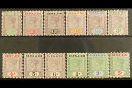 1896-97 Definitive Set Complete To 5s, SG 41/52, Fine Mint. (12 Stamps) For More Images, Please Visit Http://www.sandafa - Sierra Leona (...-1960)