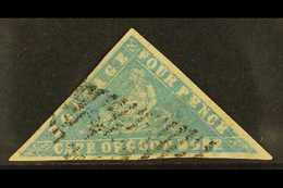 CAPE OF GOOD HOPE 1861 4d Pale Milky Blue "Wood-block", SG 14, Lovely Appearance With Full Colour And Margins All Round  - Zonder Classificatie