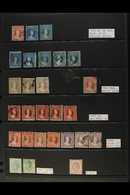 NATAL 1859 - 1867 FINE USED COLLECTION Displayed On A Stock Card With 1859 1d And 3d (x2) Perkins Bacon, 3d Perforation  - Ohne Zuordnung