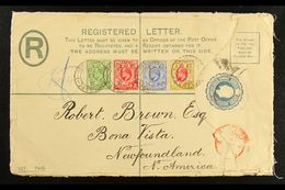 ORANGE RIVER COLONY 1903 (12 Oct) Postal Stationery 4d Registered Envelope (size 201x127mm), H&G 1, Addressed To Newfoun - Sin Clasificación