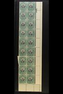 1926-7 ½d Black & Green, Pretoria Printing, Issue 3, Two Complete Columns From Right Of Sheet (R1-20/11+12) With Margins - Unclassified