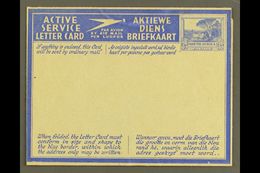 AEROGRAMME 1941 3d Ultramarine On Pale Buff With Blue Overlay, English Stamp Impression With Tops Of Trees Touching Fram - Zonder Classificatie