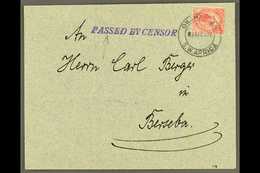 1916 (3 Apr) Cover To Berseba Bearing 1d Union Stamp Tied By Fine "OKAHANDJA / S.W. AFRICA" Cds Postmark, Putzel Type 2, - África Del Sudoeste (1923-1990)