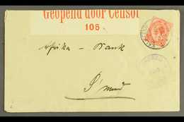 1918 (27 Mar) Env To Swakopmund Bearing 1d Union Tied By Fine "KALKFELD" Cds Cancel, Putzel Type B2 Oc, With Circular Ce - South West Africa (1923-1990)