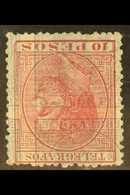 PHILIPPINES CURIOUS ITEM 1880 10p Lake Telegraph Stamp With Frame Of 1881 Cuba Stamp Printed On Top, As Barefoot 8, Mint - Other & Unclassified