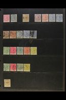 1879-96 COLLECTION With 1879 1d Mint O.g., 5s With Cleaned Manuscript Cancel, 1883 2½d On 6d Mint, 1882-84 ½d, 1d And 2½ - Trinidad En Tobago (...-1961)