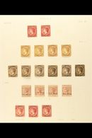 1867-95 FINE MINT COLLECTION On Album Pages, Includes 1867 1d Dull Rose (no Wmk) X2, 1873-79 1d Dullrose-lake X2 And 1d  - Turks And Caicos