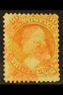 1861-2 30c Orange, Franklin, Scott 71, Used With Red, Cork Cancel. For More Images, Please Visit Http://www.sandafayre.c - Autres & Non Classés
