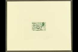 1969 SIGNED SUNKEN IMPERF DIE PROOF For The 30f Red Cross Issue (Yvert 197, SG 260), Printed In Green On Card, Overall S - Autres & Non Classés