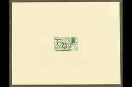 1969 SIGNED SUNKEN IMPERF DIE PROOF For The 30f Red Cross Issue (Yvert 197, SG 260), Printed In Green On Card, Overall S - Sonstige & Ohne Zuordnung