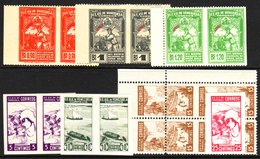 1930s PERFORATION ERRORS Attractive Selection Including Amateur Baseball 90c, 1b And 1b20 In Pair Imperf Between, 1937 5 - Venezuela