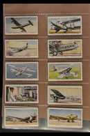 1936-39 SETS COLLECTION Presented In An Album. Includes 1936 Players "International Airliners" (50), 1937 Carreras "Our  - Sonstige & Ohne Zuordnung