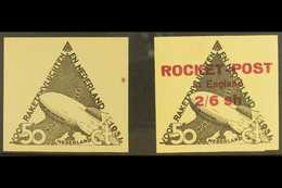 ROCKET MAIL 1934 MINT 50ct & 2s6d On 50ct, Ellington Zwisler 1B4 & Ellington Zwisler 1B6. (2 Items) For More Images, Ple - Sonstige & Ohne Zuordnung