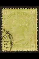 1873-80 4d Sage - Green Plate 15, Wmk Large Garter, SG 153, Very Fine Used With Lovely Cds Over One Corner. For More Ima - Other & Unclassified