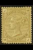 1880-83 4d Grey - Brown Plate 18, Wmk Imp Crown, SG 160, Mint Short Perf At Base, Small Gum Crease. For More Images, Ple - Autres & Non Classés