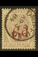 1880-83 6d On 6d Lilac Plate 18, Wmk Crown, SG 162, Very Fine Used With 3rd April 1884 Drifield Cds Cancellation. For Mo - Autres & Non Classés