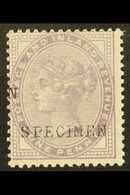 1881 1d Lilac (16 Dots) Handstamped "SPECIMEN" (SG Type 9), SG 172s, Never Hinged Mint. For More Images, Please Visit Ht - Sonstige & Ohne Zuordnung