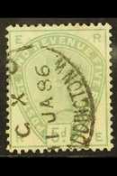 1883-84 5d Dull Green, SG 193, Used By Neat Fully- Dated Registered Oval Pmk, With Good Colour & Full Perfs. For More Im - Andere & Zonder Classificatie