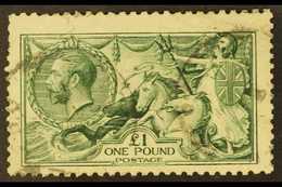 1913 £1 Green, SG 403, Fine Used, Centred Low & A Few Shortish Perfs, Lovely Colour For More Images, Please Visit Http:/ - Zonder Classificatie