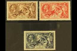 1934 Re-engraved Seahorses Complete Set, SG 450/52, Fine Mint, Good Centering, Fresh Colours. (3 Stamps) For More Images - Unclassified