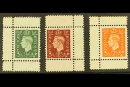 GERMAN PROPAGANDA FORGERIES ½d, 1½d & 2d Values, Perf.11 On Wavy-line Watermarked Paper, Michel 3, 5, 6, Mint, No Gum, 2 - Unclassified