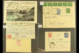 LUNDY 1943-1953 COVERS AND CARDS, All Bearing GB KGVI And Lundy Island Stamps. Comprises Two Envelopes, Two Postcards An - Otros & Sin Clasificación