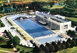 N°60161 GF-cpsm Toulouse Vue Aerienne Batiment Piscine Hiver - Natation