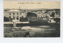 Delcampe - PRE EN PAIL - La Gare (avec Train ) - Pre En Pail