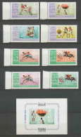 149a - Manama MNH ** Mi N° 38 / 45 A + Bloc 2 Jeux Olympiques (olympic Games) Mexico 68 Football (Soccer) Canoe Jumping - Summer 1968: Mexico City
