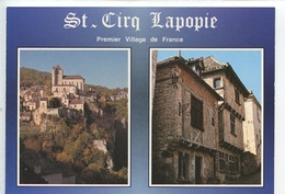 Saint Cirq Lapopie à Travers Le Lot (multivues N° 245 Cp Vierge) - Saint-Cirq-Lapopie
