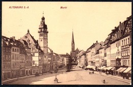 A9525 - Altenburg - Markt - Gebr. Heberlein - Gel 1909 TOP - Altenburg