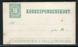 Finlande - Entier Postal De Helsingfors Non Voyagé - Ref D12 - Postwaardestukken