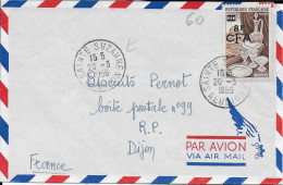 LA REUNION - 1956 - LETTRE Par AVION De SAINTE SUZANNE => DIJON - Cartas & Documentos