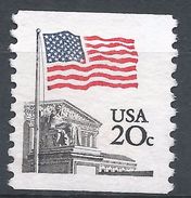 United States 1981. Scott #1895 (MNG) Flag Over Supreme Court - Roulettes