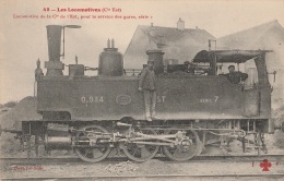 CV - TRAINS France - Est - Locomotive N° 0.934 Pour Le Service Des Gares, Série 7 (impeccable) - Trains