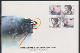 PRIX NOBEL PRIZE NOBELPREIS LITERATURE 1993 TONI MORRISON SWEDEN SCHWEDEN SUEDE FDC MI 1801 1802 Naszarkowski - Nobel Prize Laureates
